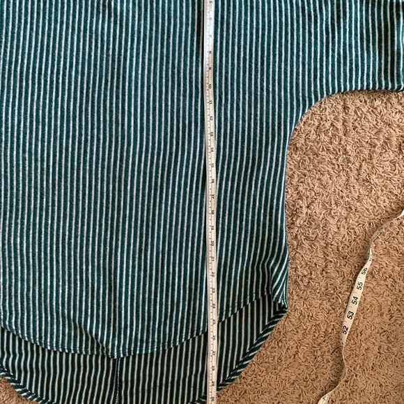 ❌SOLD❌ Kim & Cami Teal & White Stripe Womens Top 1X NWOT - Picture 15 of 15